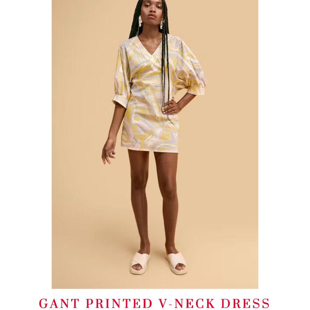 Gant Liberty Printed Vneck Dress